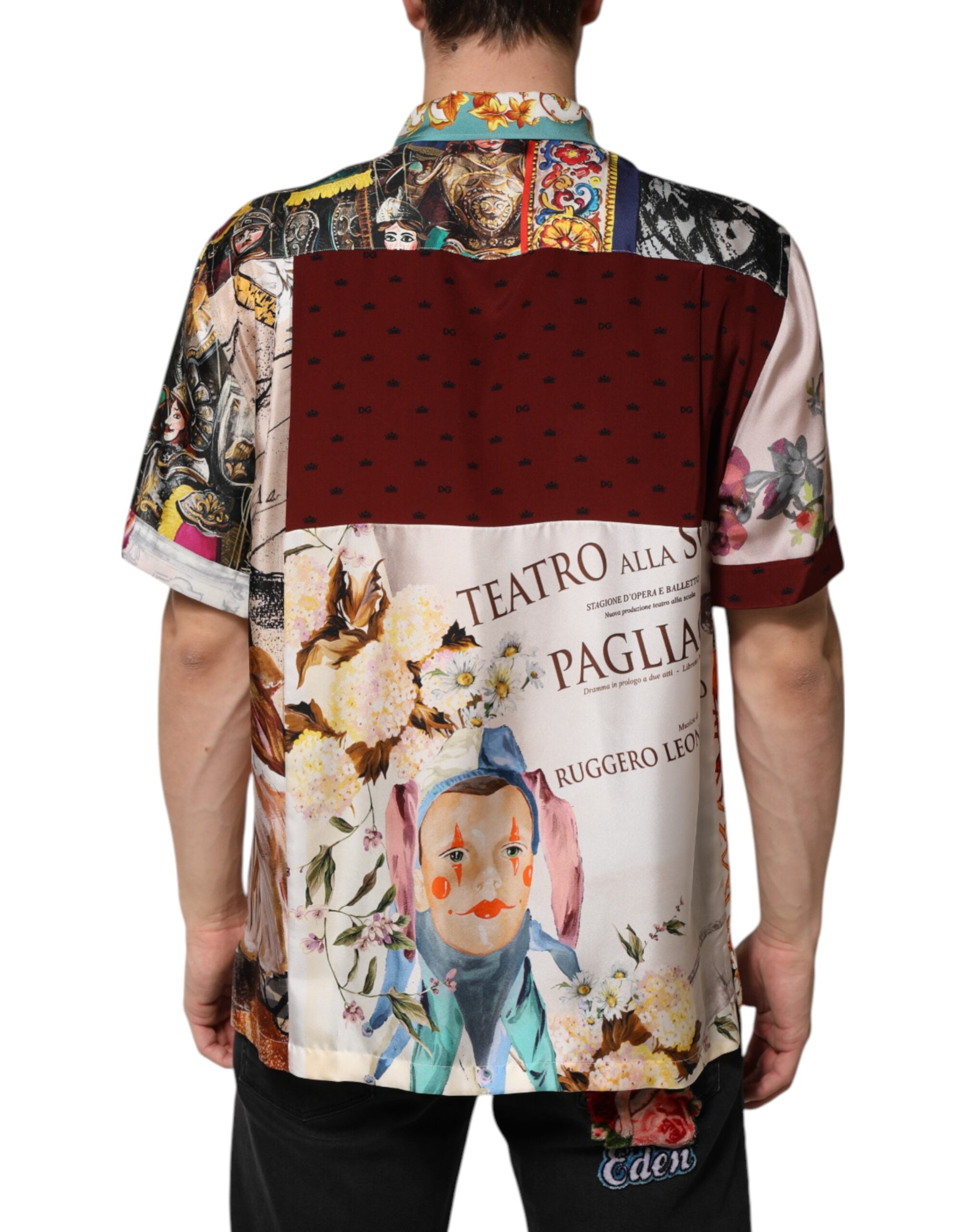 Dolce & Gabbana Multicolor Muscheldruck Hawaii Freizeithemd
