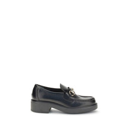 Gucci Schwarze "Bos Taurus" Kalbsleder Loafer zum Hineinschlüpfen