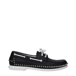 Christian Louboutin Schwarze Leder Loafer zum Hineinschlüpfen