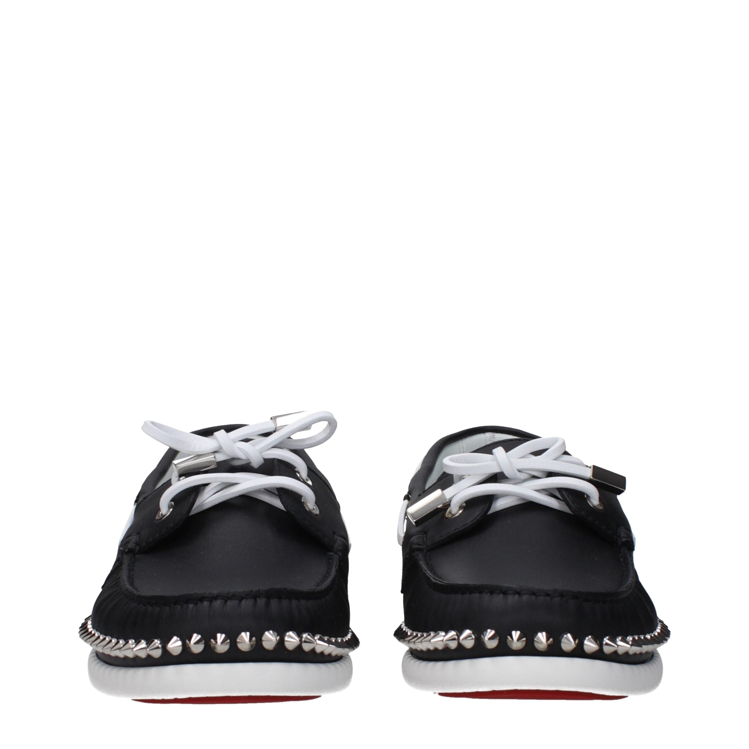 Christian Louboutin Schwarze Leder Loafer zum Hineinschlüpfen