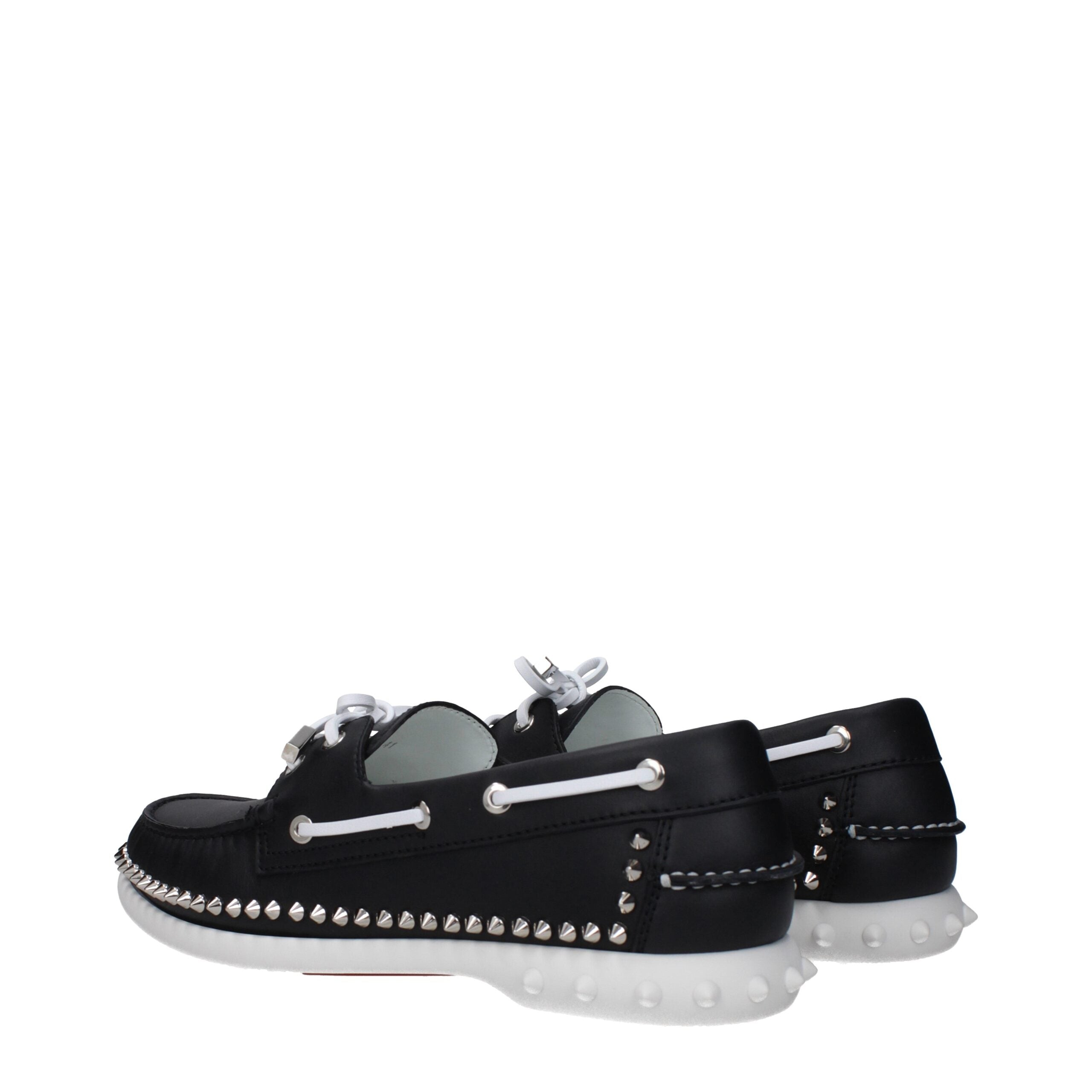 Christian Louboutin Schwarze Leder Loafer zum Hineinschlüpfen