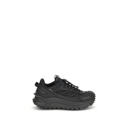 Moncler Schwarze Bos Taurus Kalbsleder Sneaker
