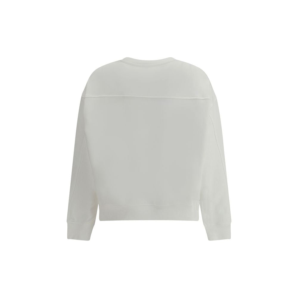 PINKO Weißes Baumwoll-Sweatshirt