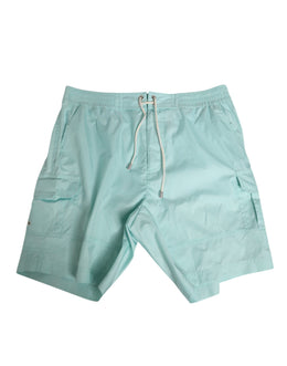 Dolce & Gabbana Aqua Blue Polyester Beachwear Herren Shorts Bademode