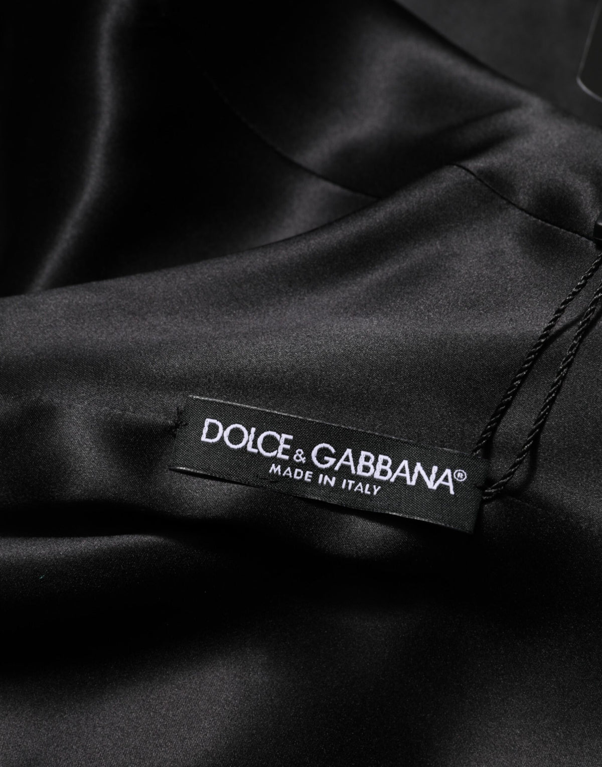 Dolce & Gabbana Grünes Minikleid mit langen Ärmeln aus Viskoseacetat