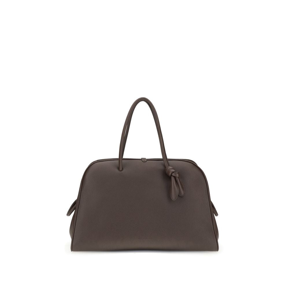 Jacquemus Braune Kalbsleder Bos Taurus Handtasche