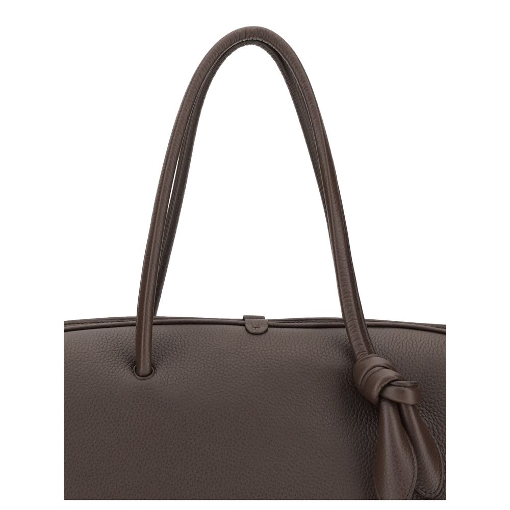 Jacquemus Braune Kalbsleder Bos Taurus Handtasche