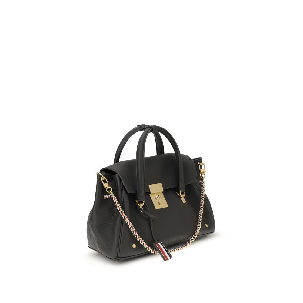 Thom Browne Graue Kalbsleder Bos Taurus Schultertasche