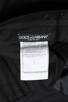 Dolce & Gabbana Schwarz Wolle Formal Kleid Männer Hosen Hosen