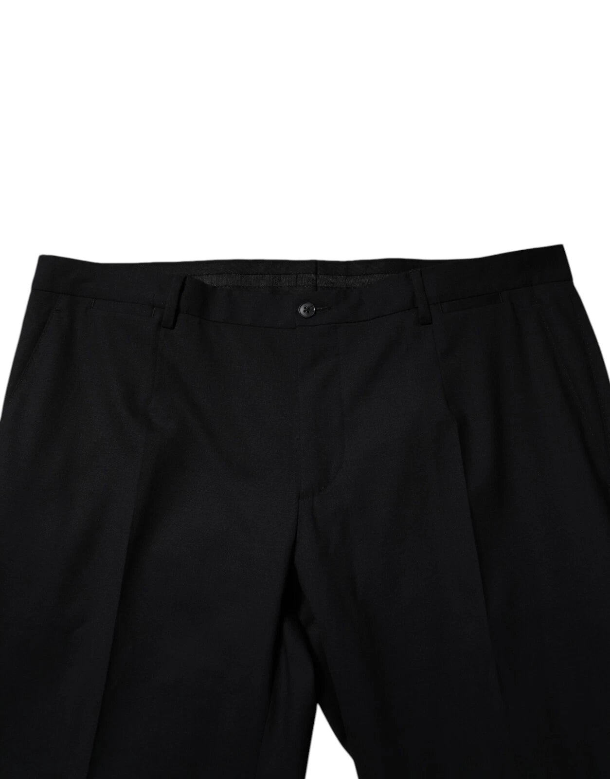 Dolce & Gabbana Schwarz Wolle Formal Kleid Männer Hosen Hosen