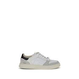 Premiata Weiße Low-Top-Sneaker aus Kalbsleder Bos Taurus