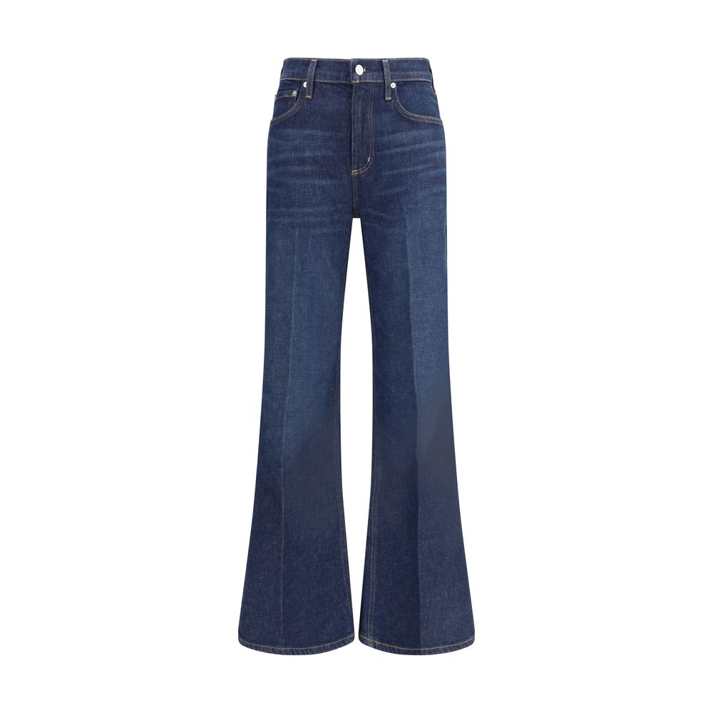 Citizens of Humanity Blaue Baumwoll-Jeans mit ausgestelltem Bein