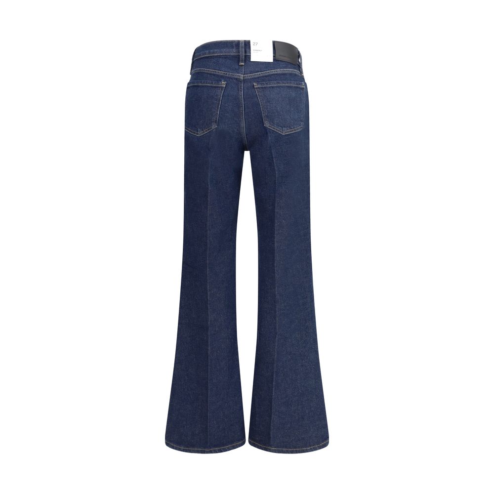 Citizens of Humanity Blaue Baumwoll-Jeans mit ausgestelltem Bein
