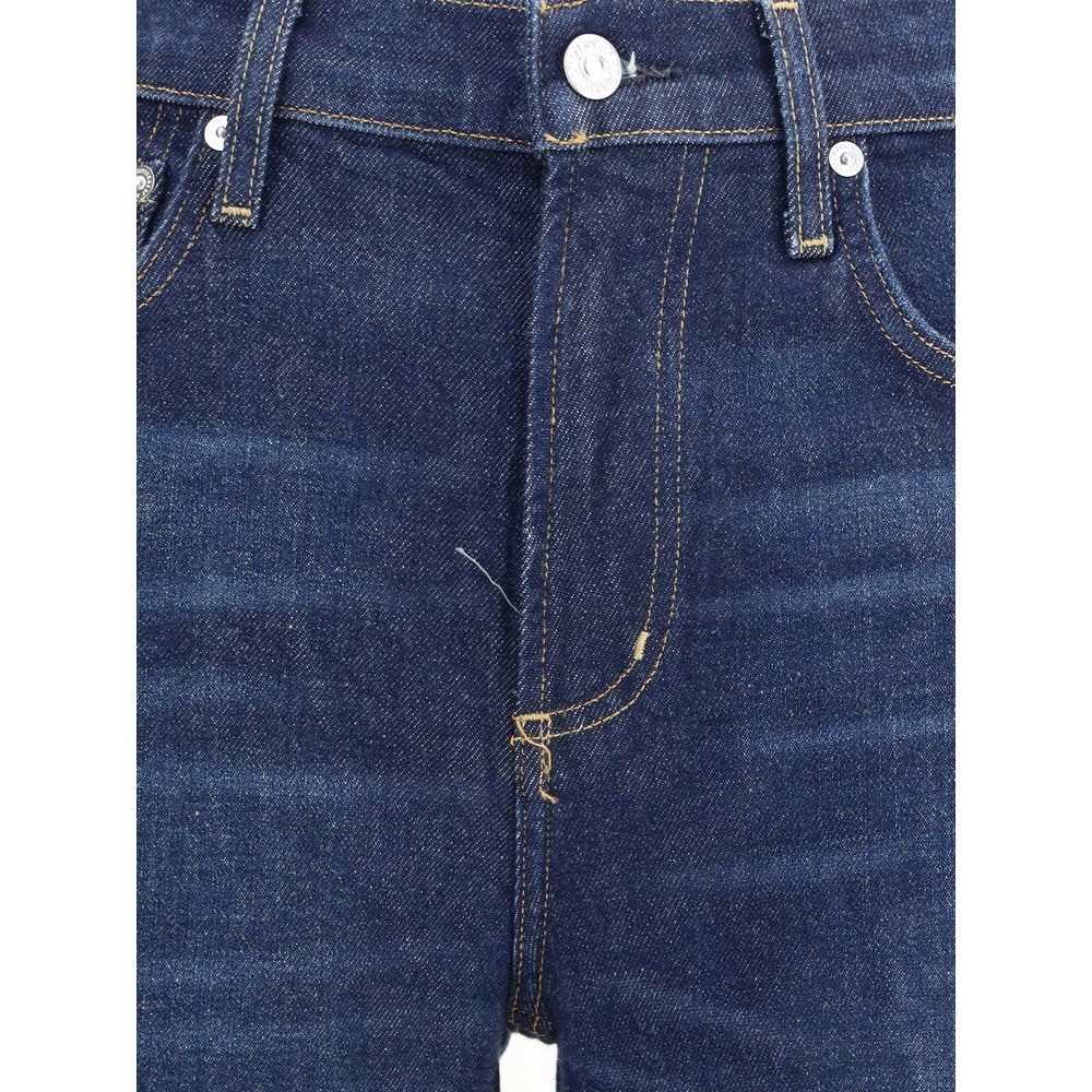 Citizens of Humanity Blaue Baumwoll-Jeans mit ausgestelltem Bein