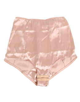 Dolce & Gabbana Rosa Acetat hohe Taille Shorts Panty Unterwäsche