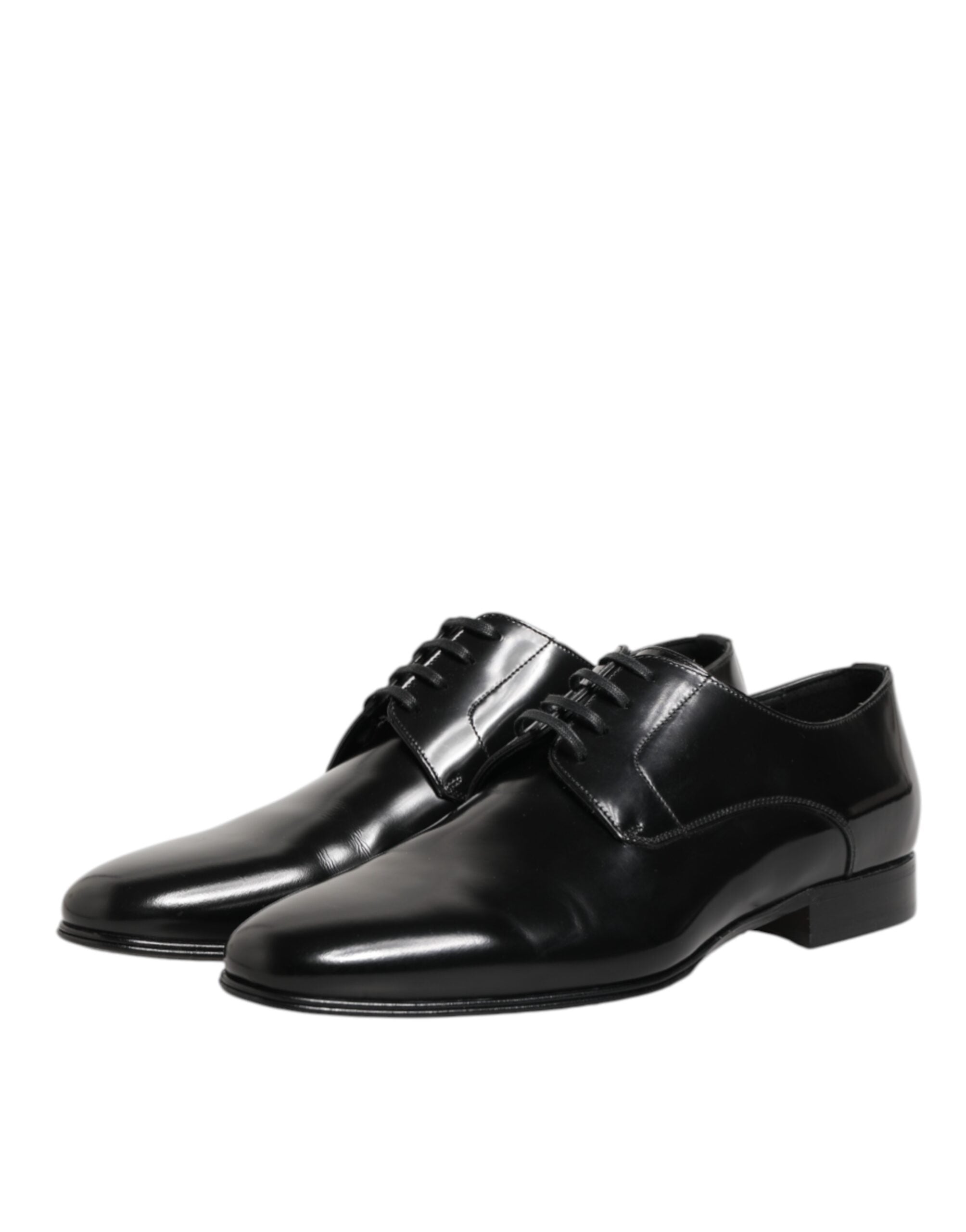 Dolce & Gabbana Schwarze Derby-Schuhe aus Kalbsleder für Herren