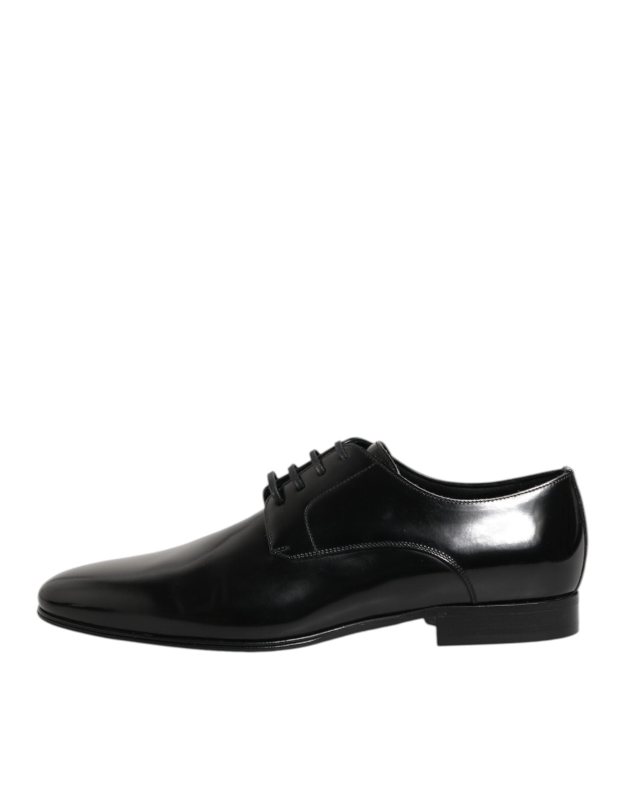 Dolce & Gabbana Schwarze Derby-Schuhe aus Kalbsleder für Herren