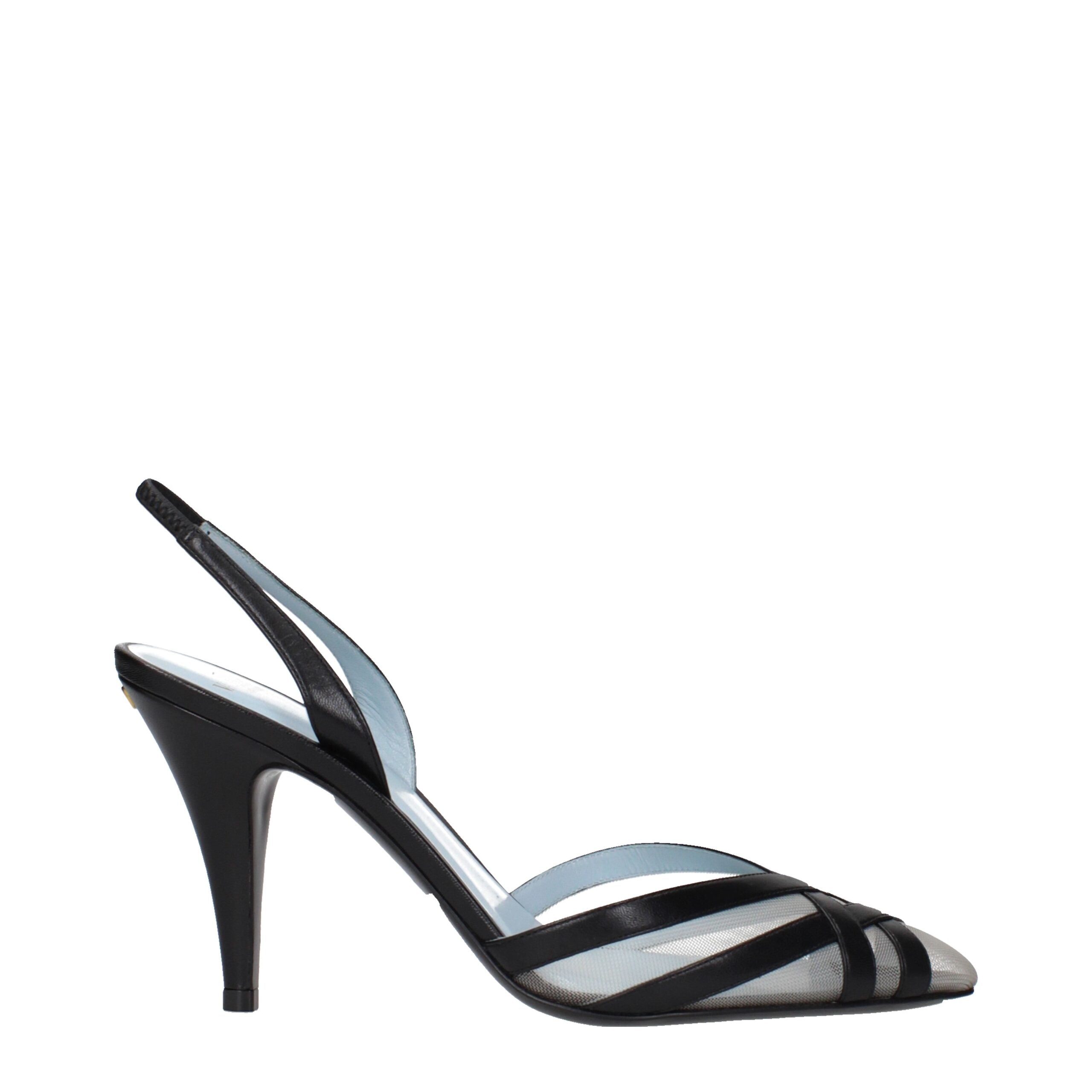 Valentino Garavani Schwarze Leder Pumps mit hohem Absatz