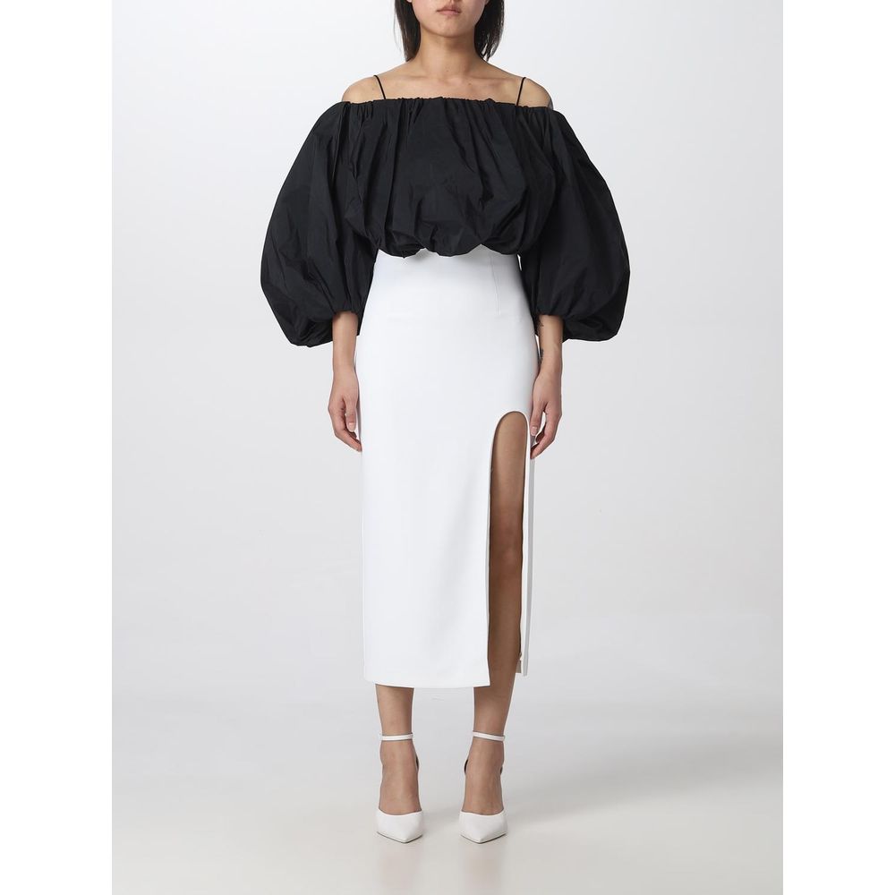 PINKO Weißrock aus Polyester, Midi-Länge