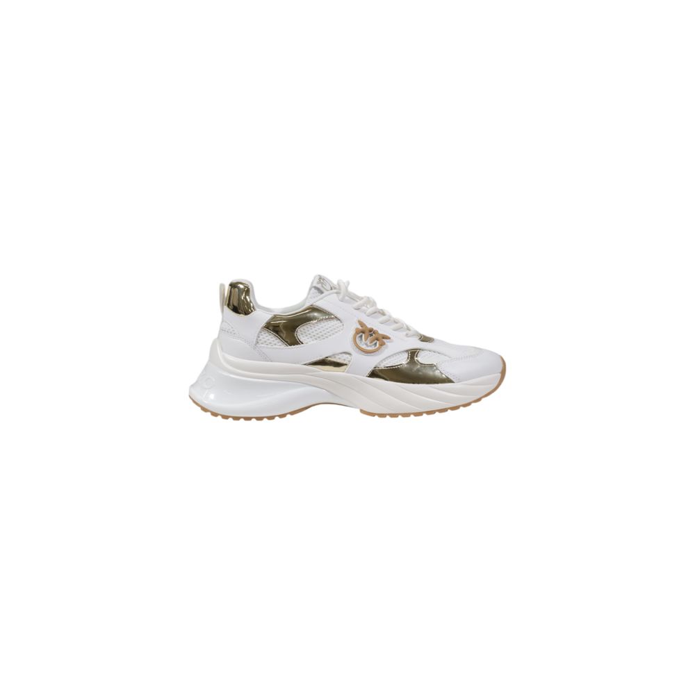 PINKO Weiße Leder Chunky Sneaker