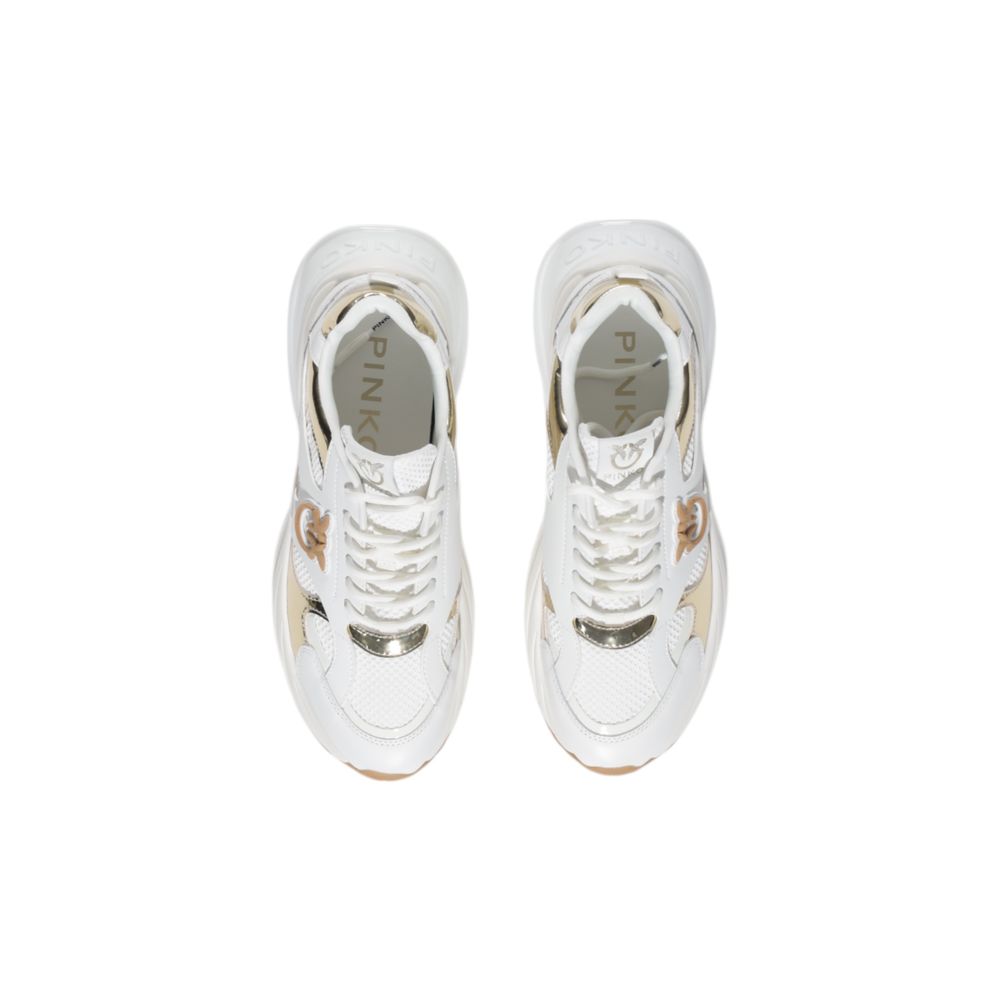 PINKO Weiße Leder Chunky Sneaker