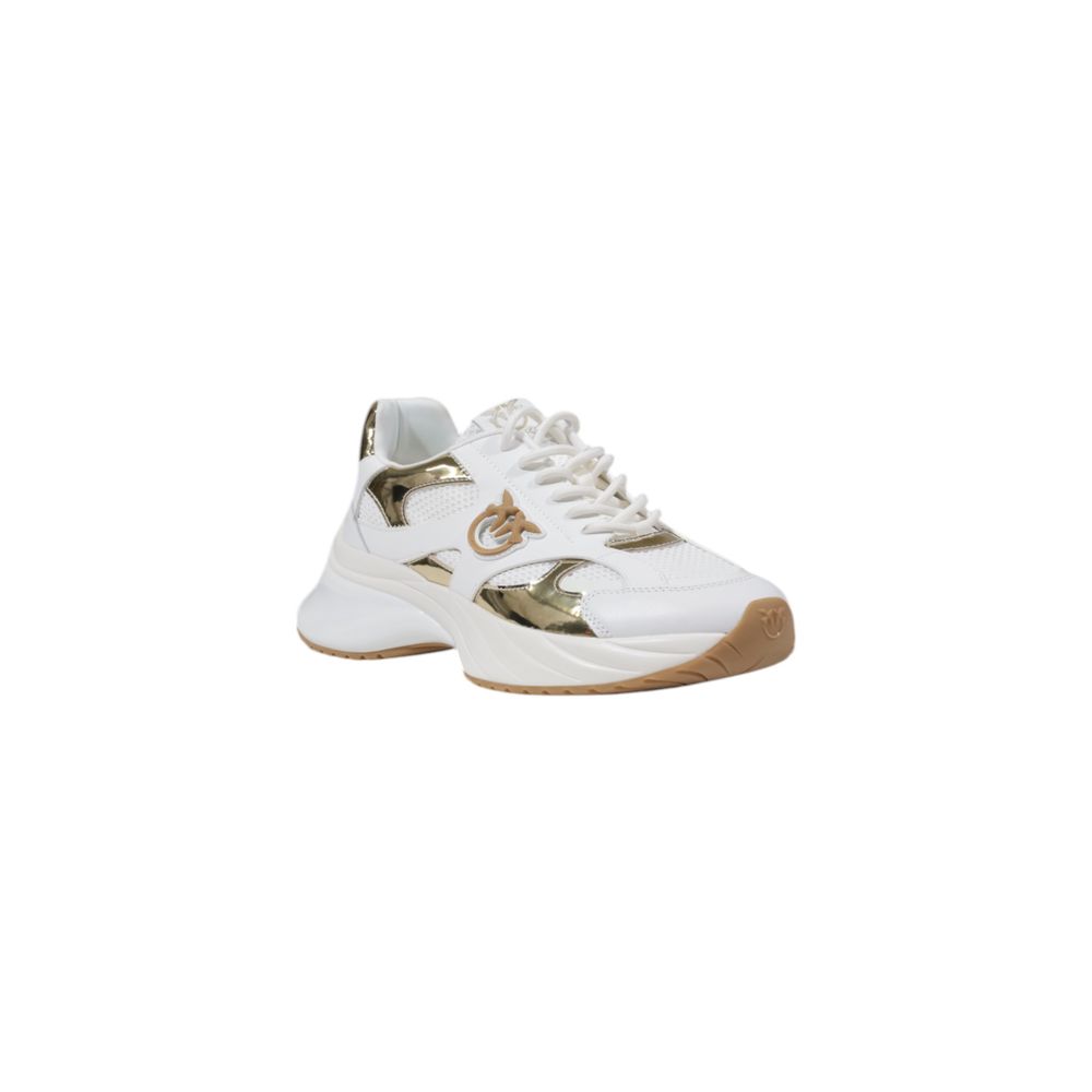 PINKO Weiße Leder Chunky Sneaker