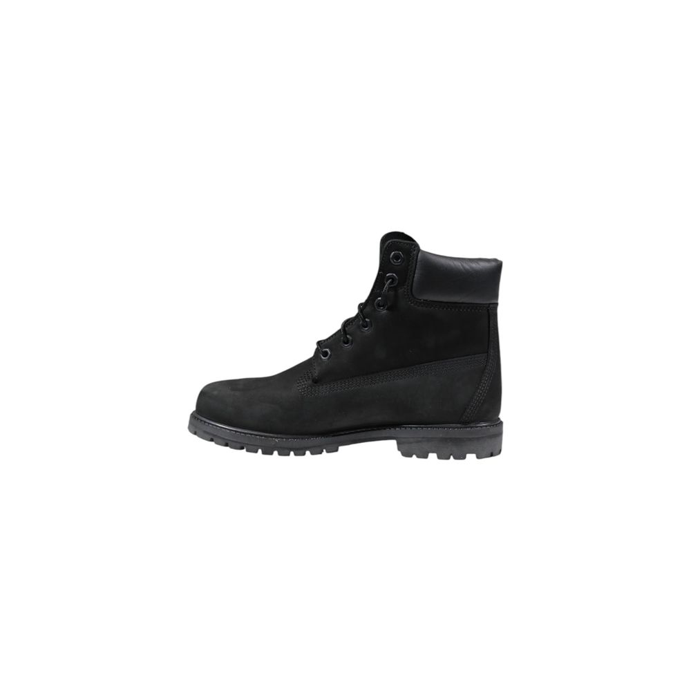 Timberland Schwarze Leder Schnürstiefel