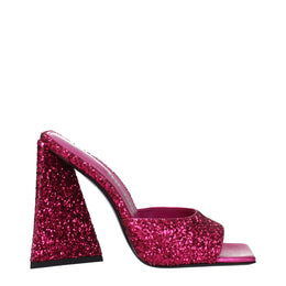 The Attico Rosa Plateausandalen aus Kunststoff