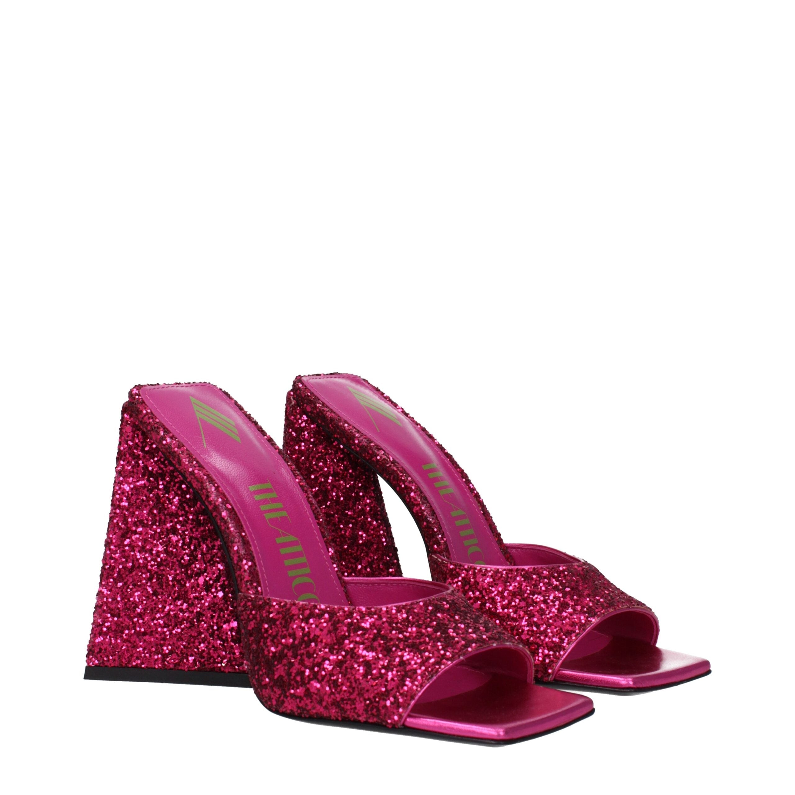 The Attico Rosa Plateausandalen aus Kunststoff