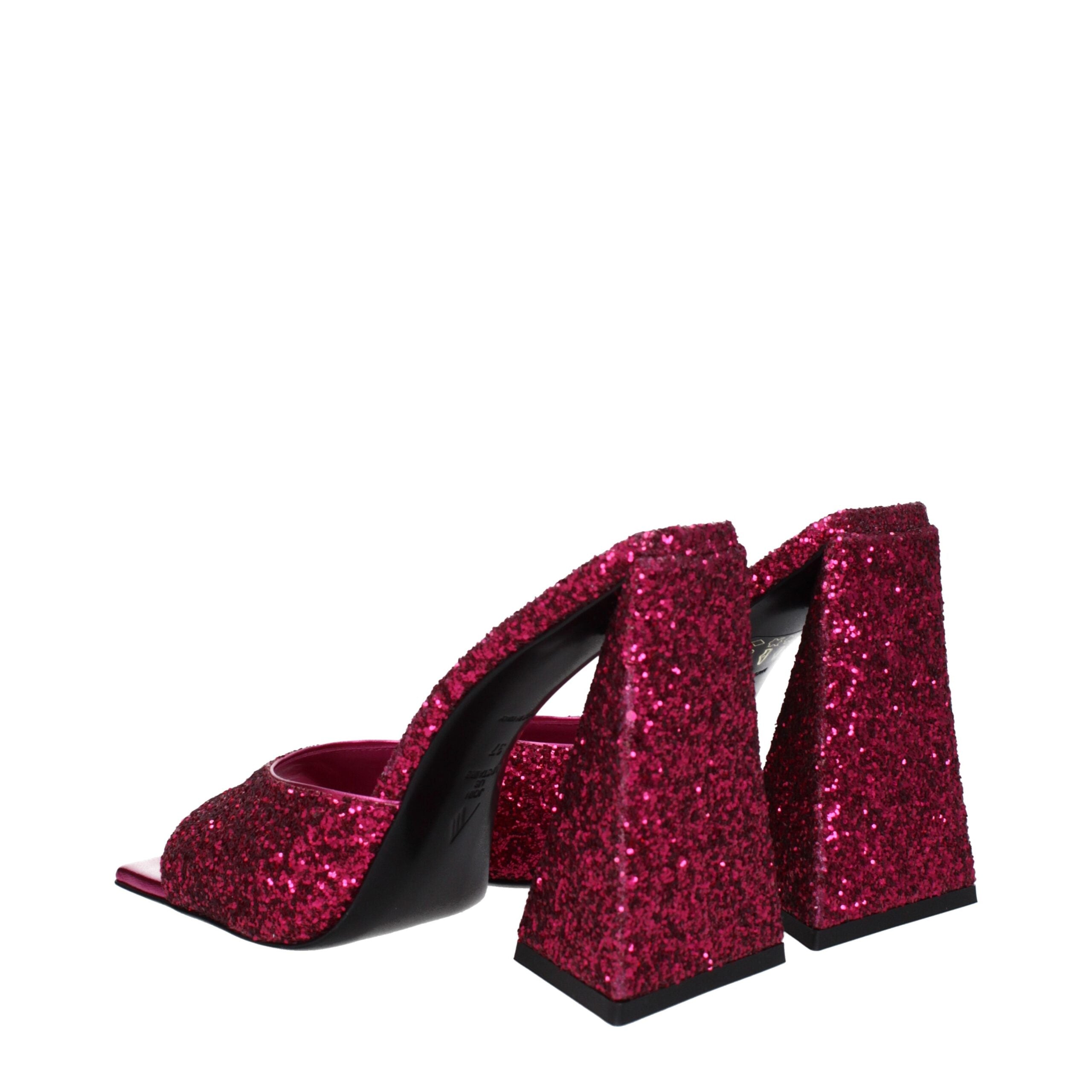 The Attico Rosa Plateausandalen aus Kunststoff