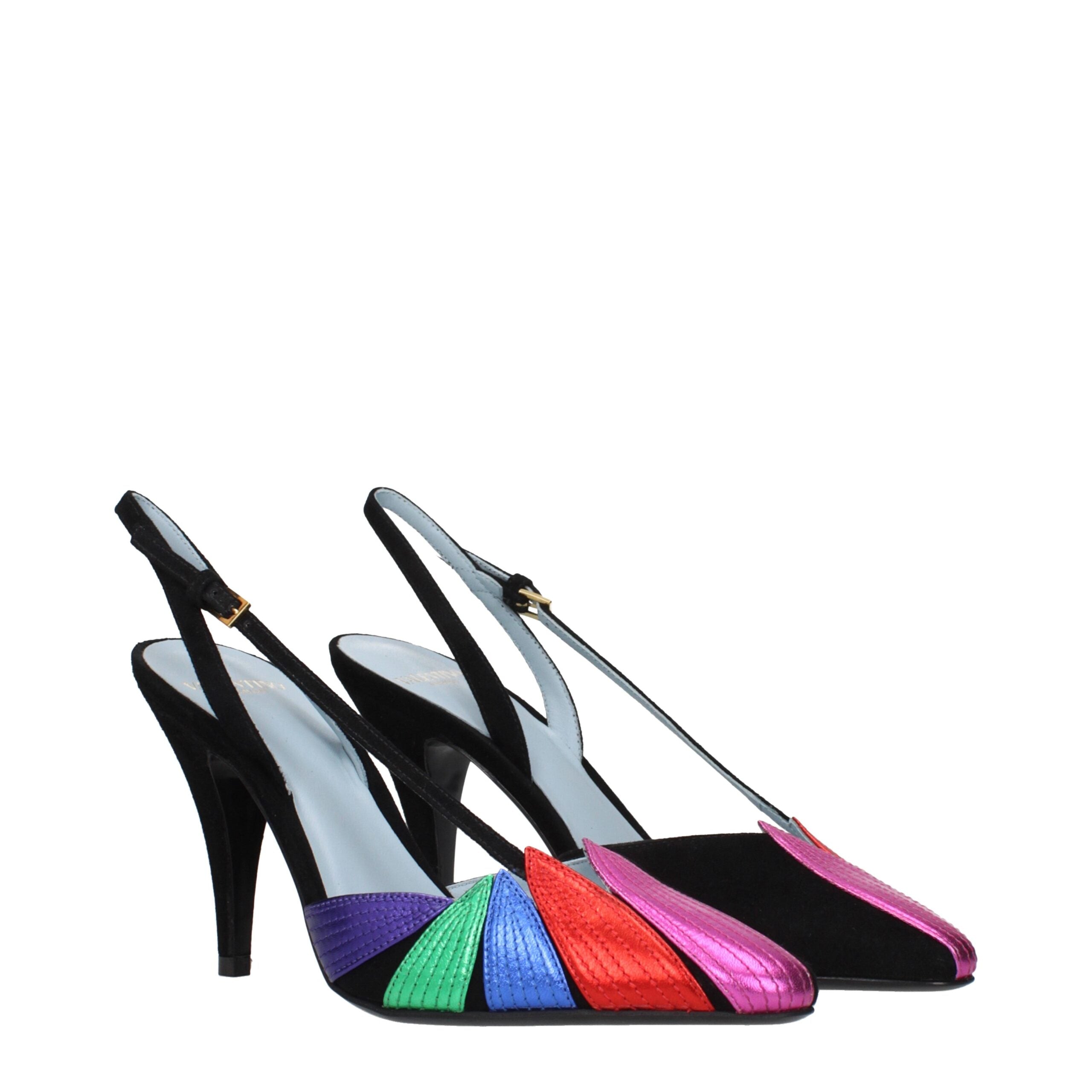 Valentino Garavani Schwarze Leder Pumps mit hohem Absatz