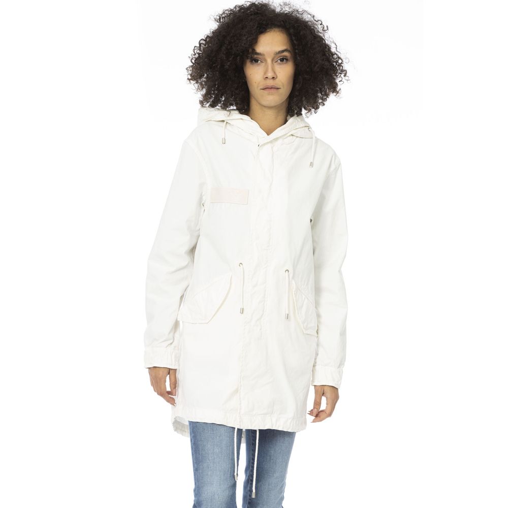Mr&Mrs Italy Weißer Baumwolle Frauen Parka