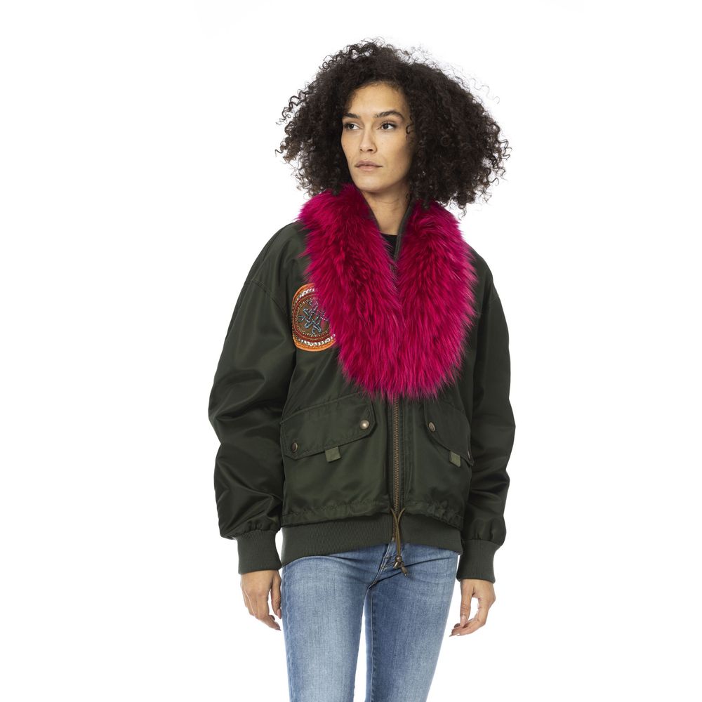 Mr&Mrs Italy Grüne Polyamid Damen Bomberjacke