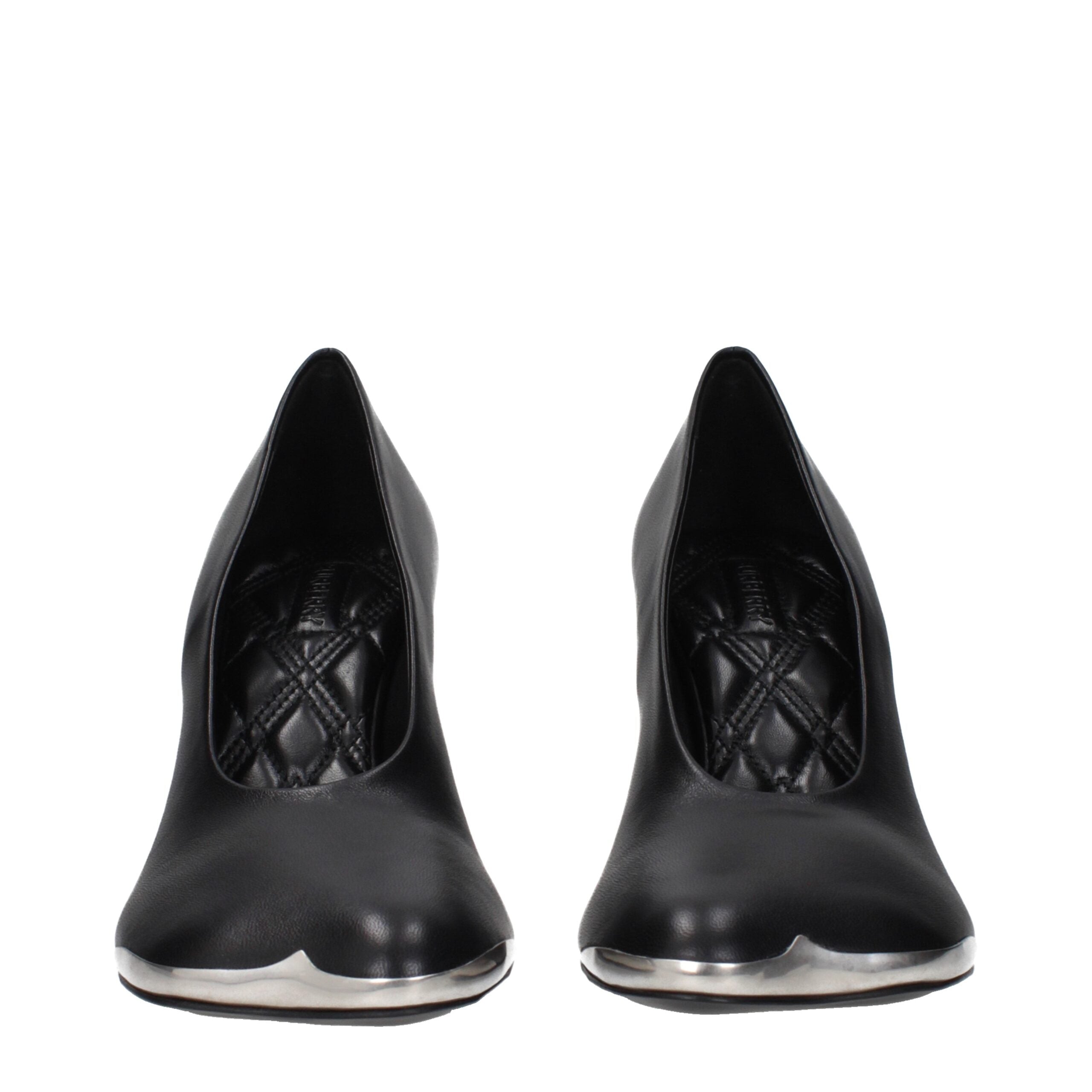 Burberry Schwarze Leder Pumps mit hohem Absatz