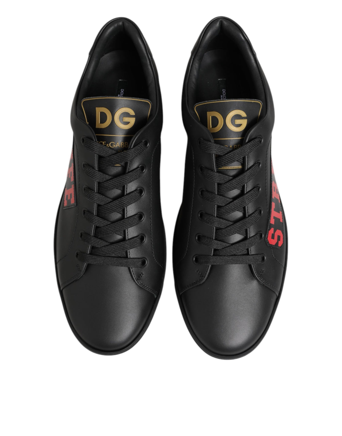 Dolce & Gabbana Schwarz Street Life Low Top Männer Turnschuhe Schuhe
