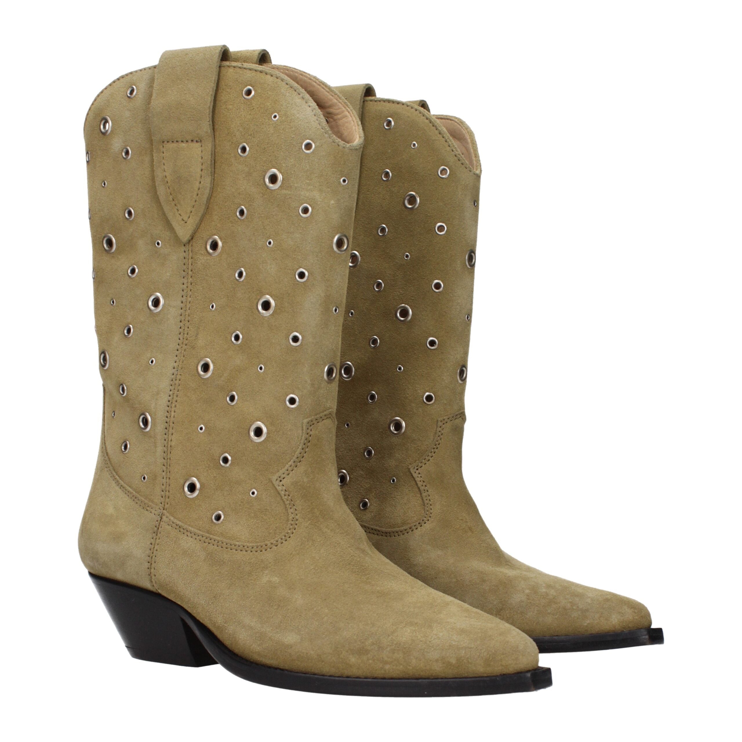 Isabel Marant Beige Leder Stiefeletten