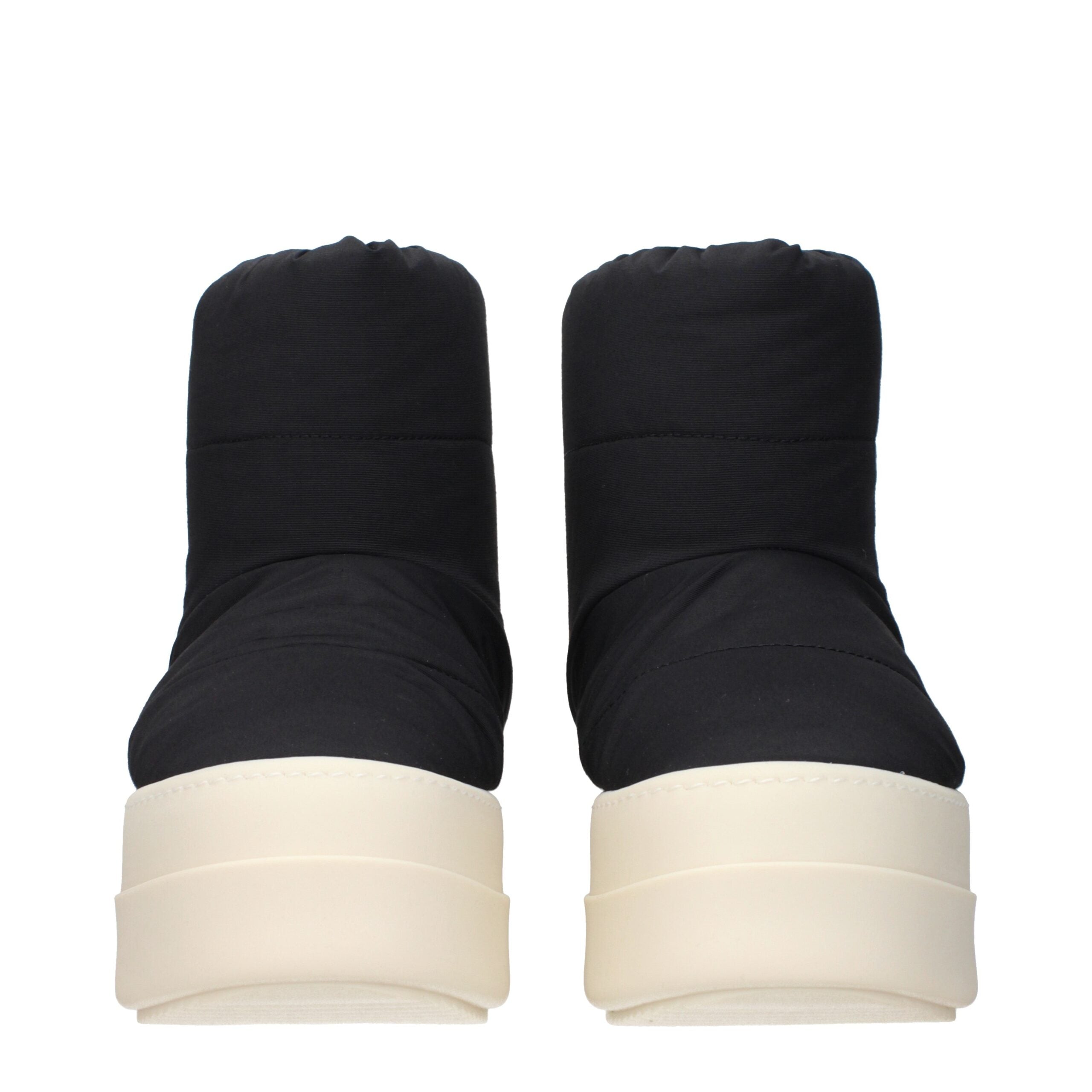 Rick Owens Schwarze Stiefeletten aus Stoff