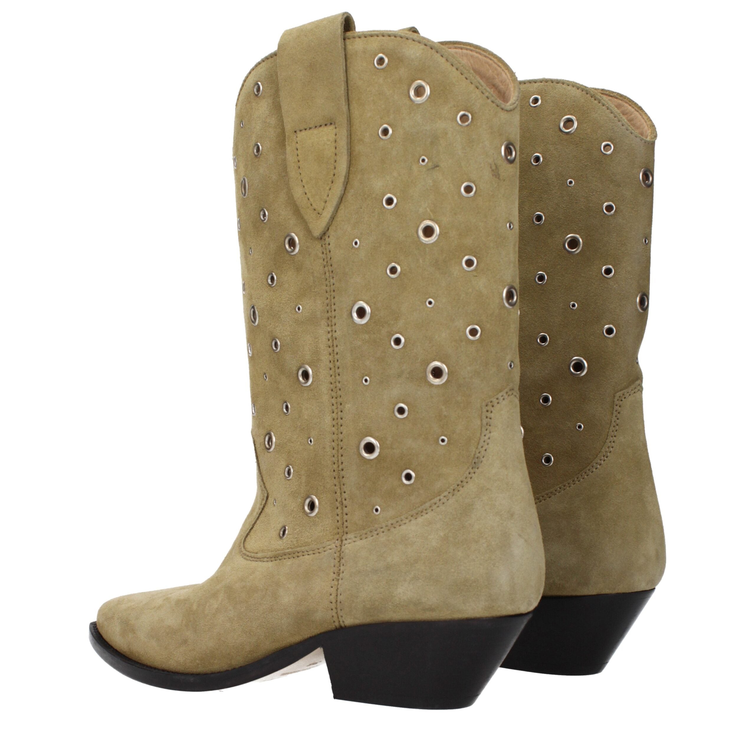 Isabel Marant Beige Leder Stiefeletten