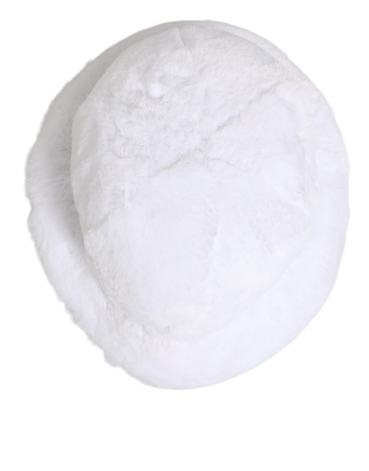 Dolce & Gabbana Weiß Modacryl Pelz Eimer Männer Capello Hut