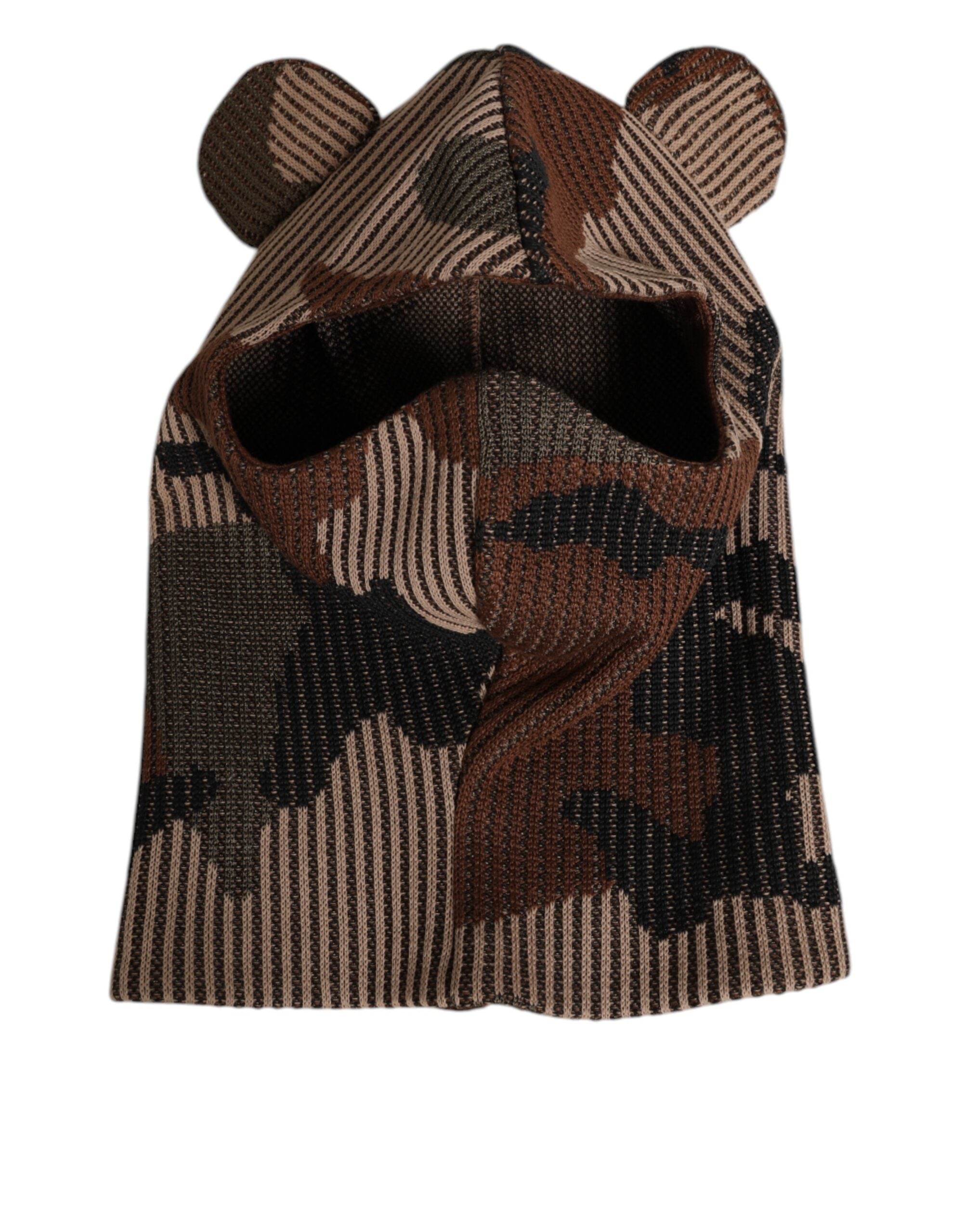 Dolce & Gabbana Multicolor Camouflage Balaclava Maske Männer Kappe Einheitsgröße Hut