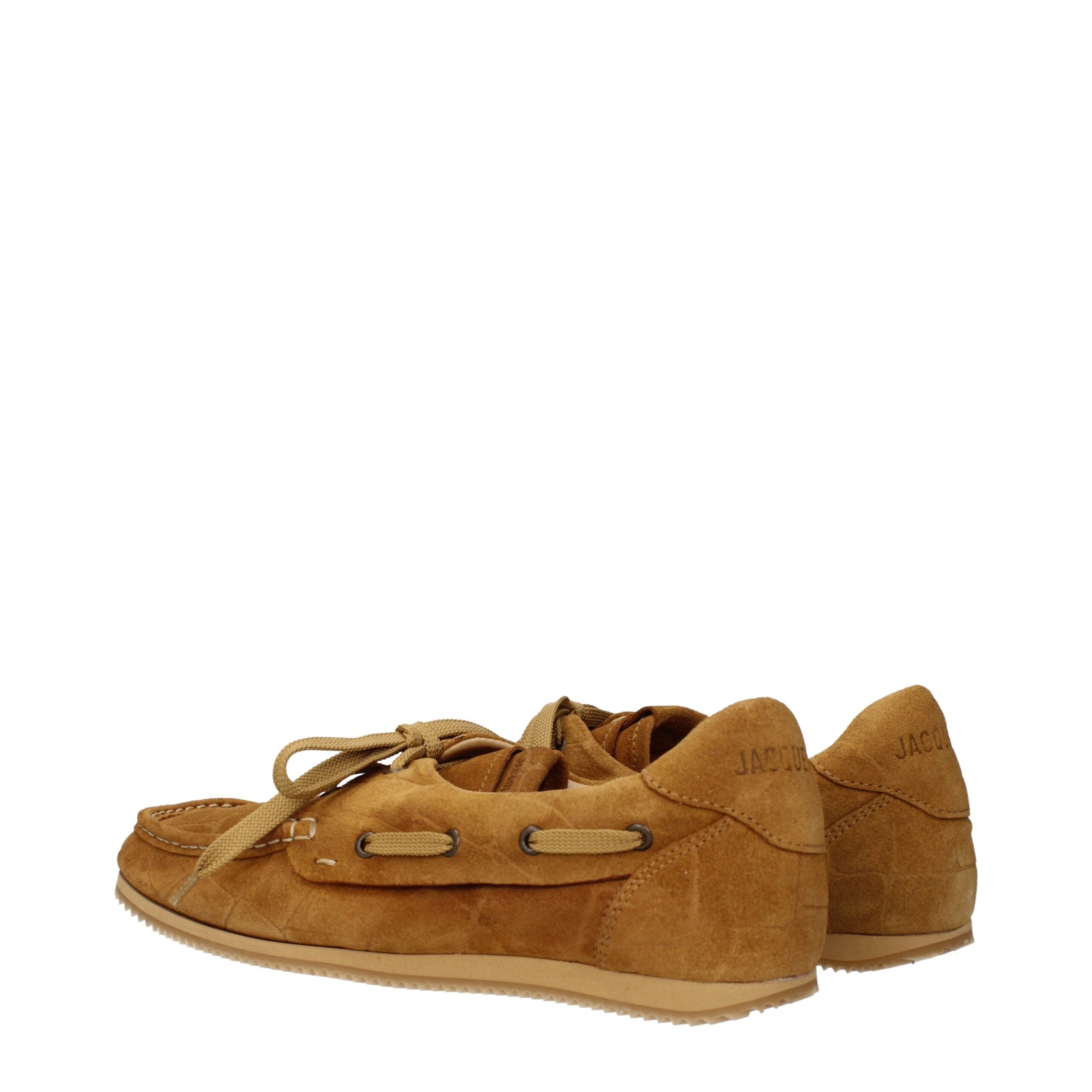 Jacquemus Braune Loafer aus Leder zum Hineinschlüpfen