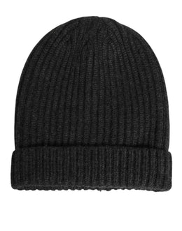 Dolce & Gabbana Schwarze Kaschmir-Strickmütze Capello für Herren