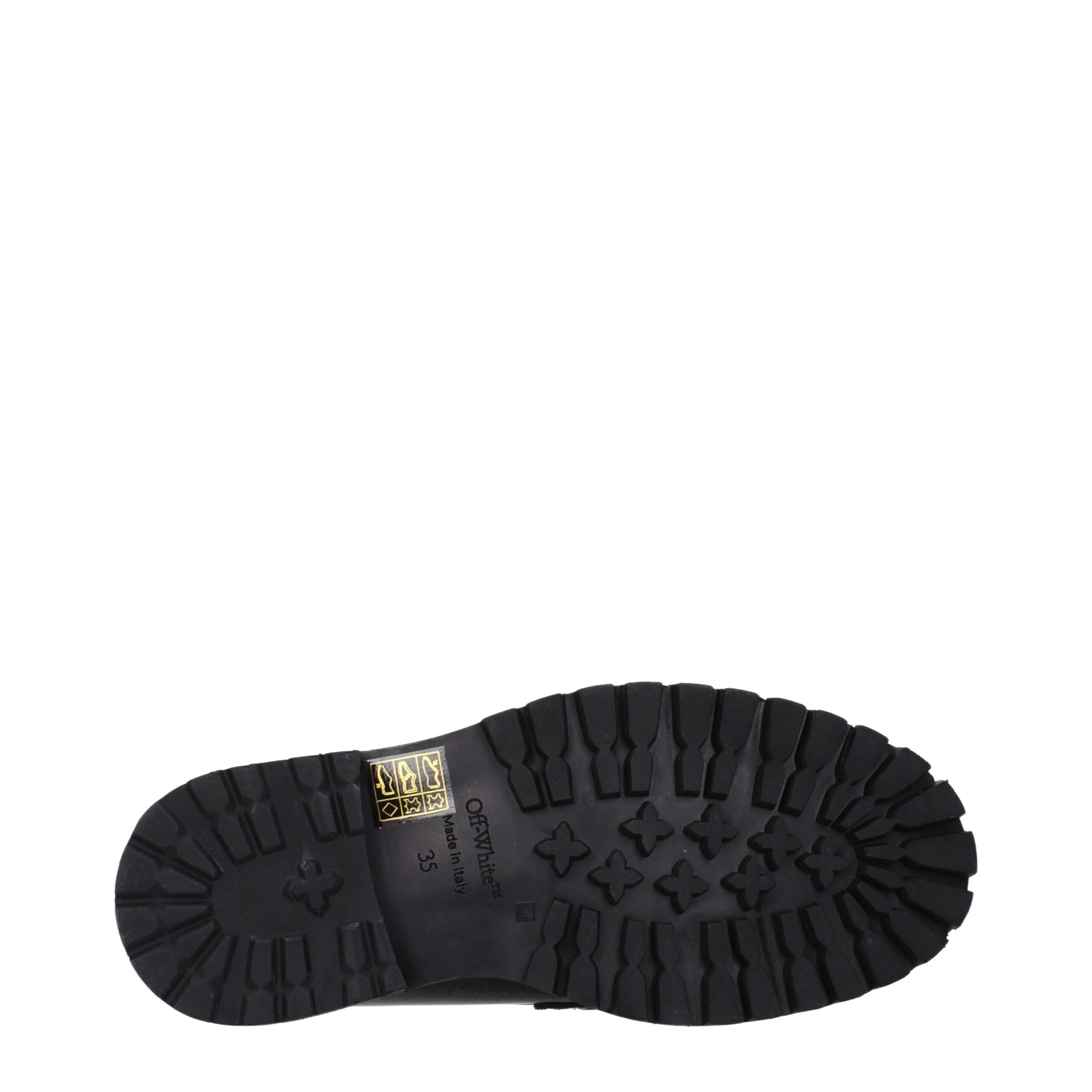 Off-White Schwarze Leder Loafer zum Hineinschlüpfen