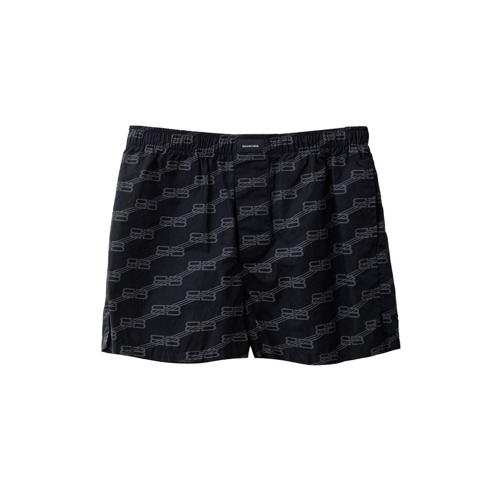 Balenciaga Schwarze Baumwoll-Bermudashorts
