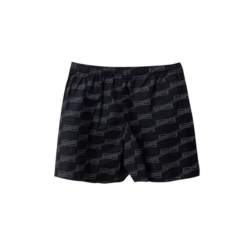 Balenciaga Schwarze Baumwoll-Bermudashorts