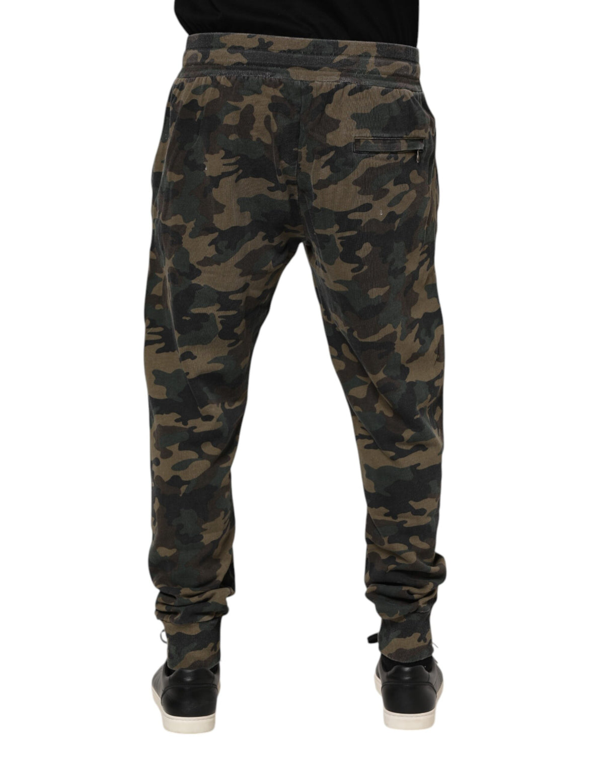 Dolce & Gabbana Multicolor Camouflage Baumwolle Herren Jogger Hose