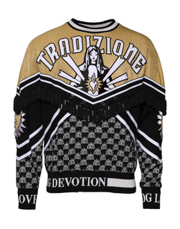 Dolce & Gabbana Multicolor Tradizione E Devotion Sweatshirt Pullover