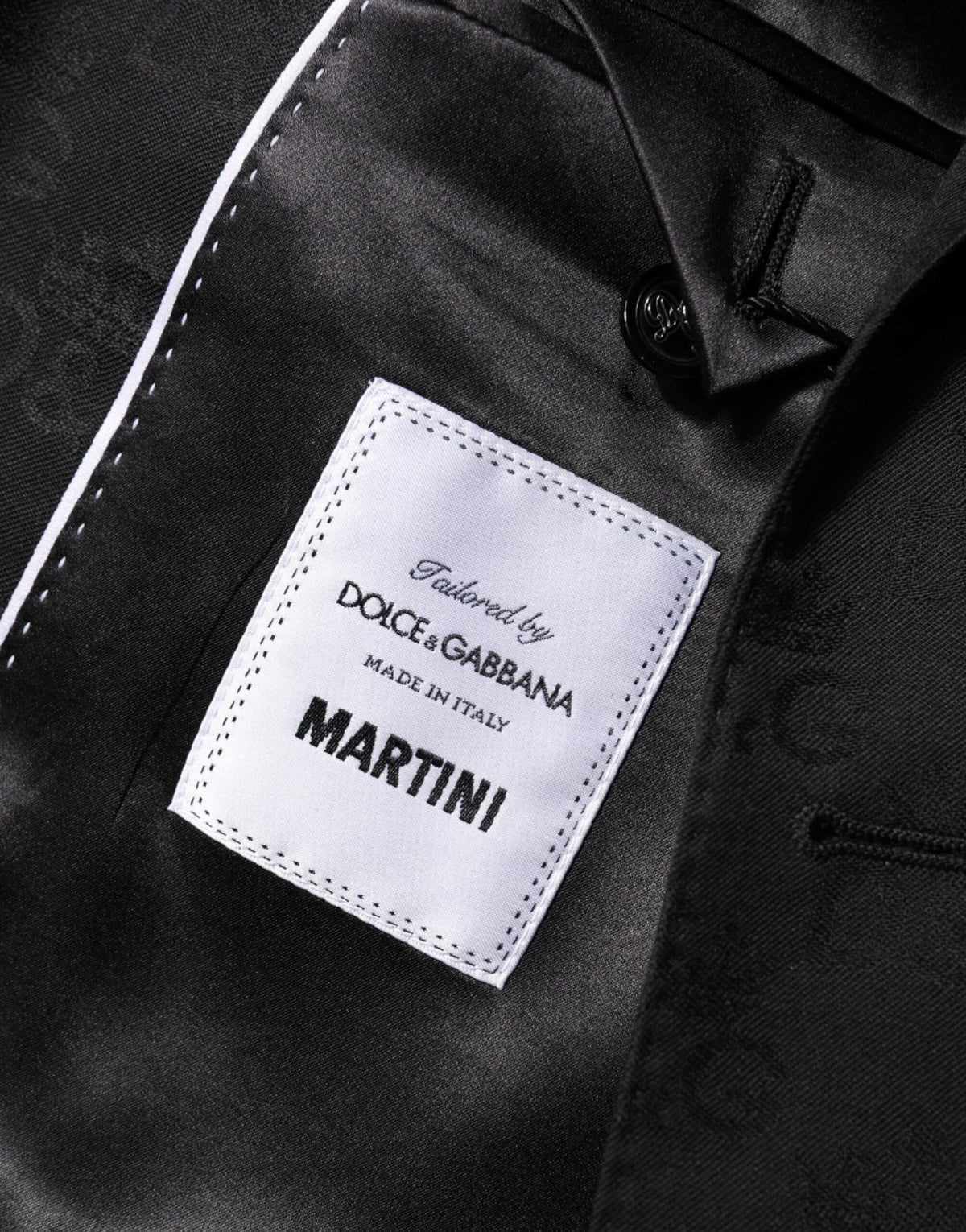 Dolce & Gabbana Schwarz MARTINI 2 Knöpfe Anzug Jacke Blazer
