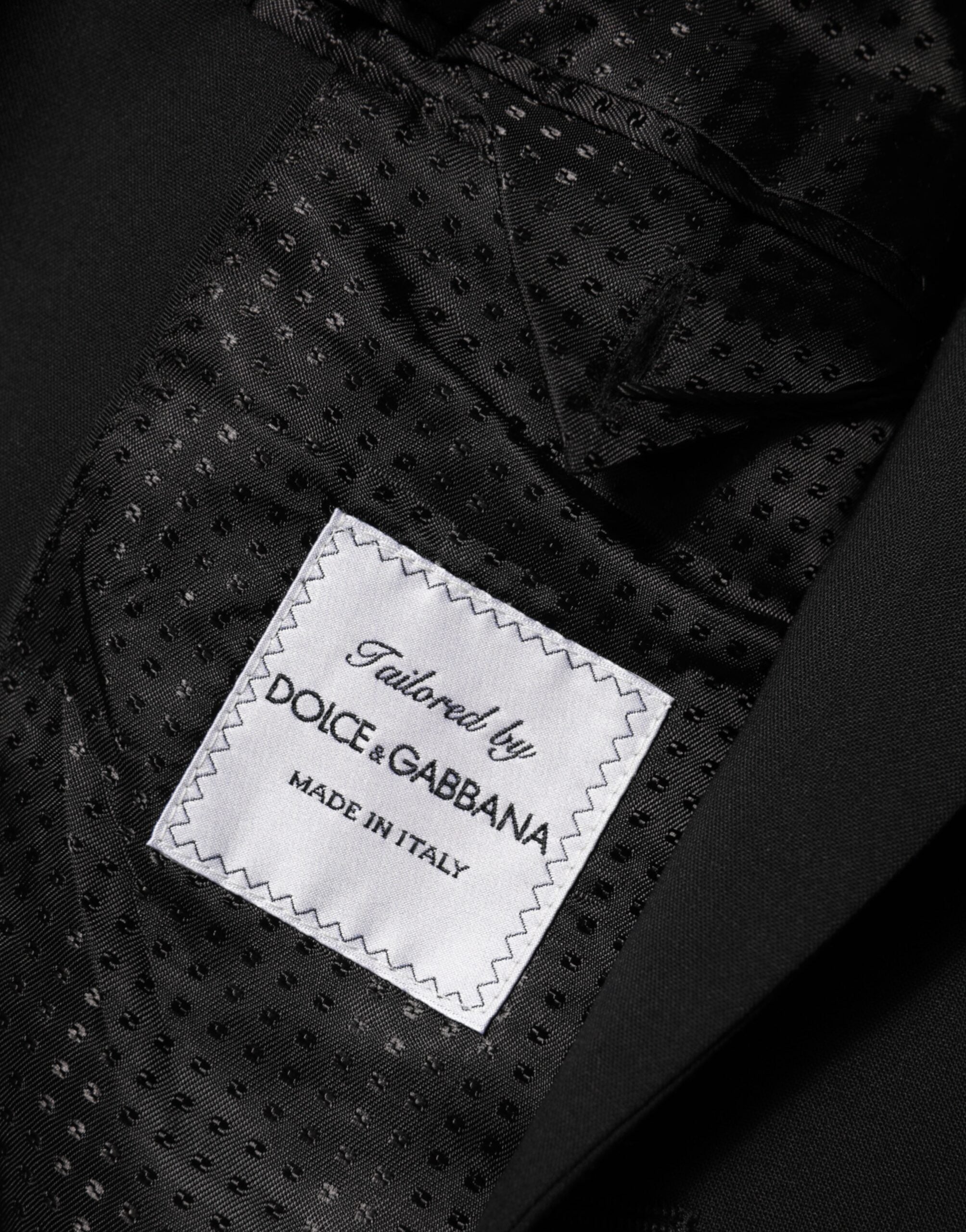 Dolce & Gabbana Schwarz Wolle 2 Knöpfe Anzug Männer Jacke Blazer