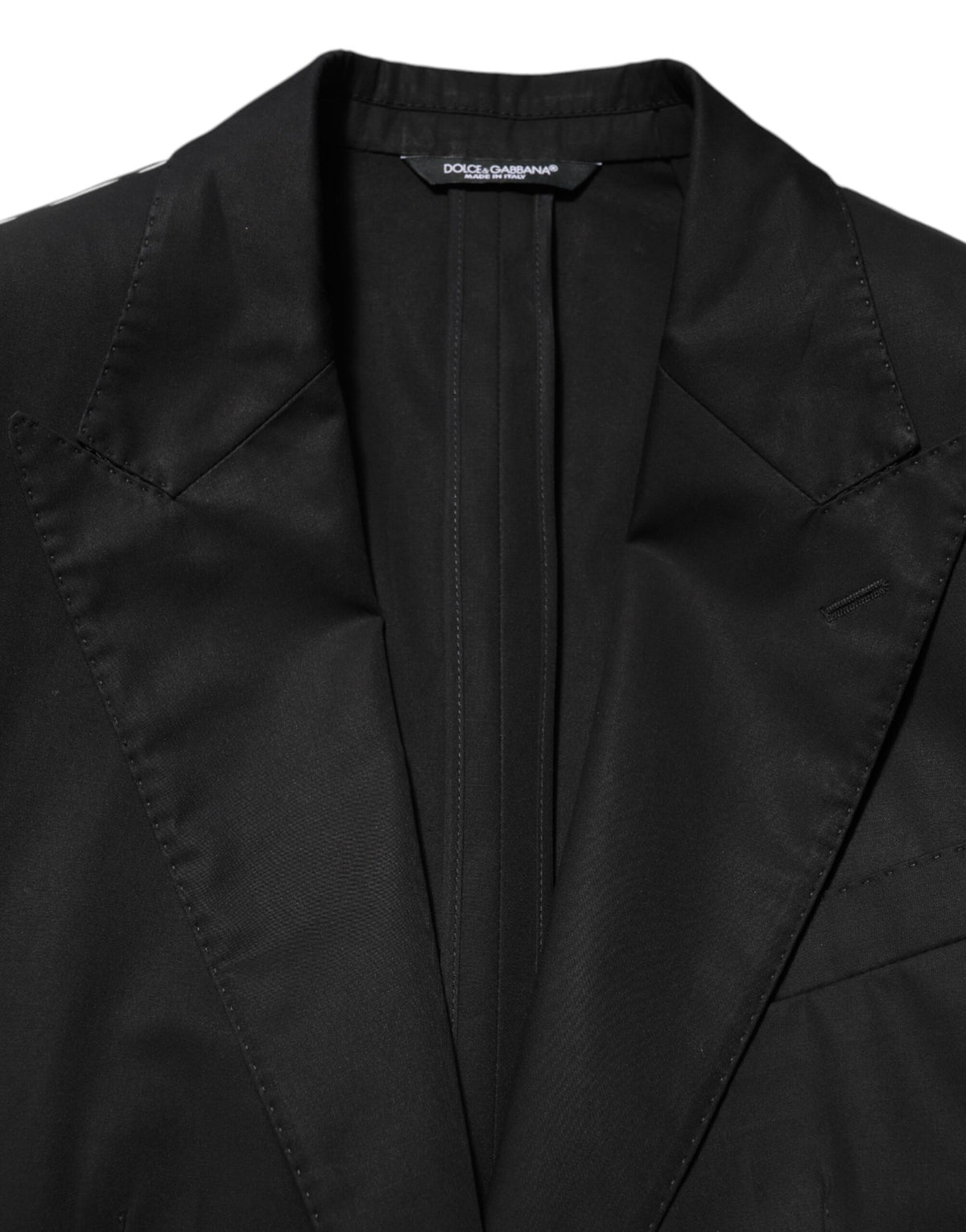 Dolce & Gabbana Schwarz Wolle 2 Knöpfe Anzug Männer Jacke Blazer